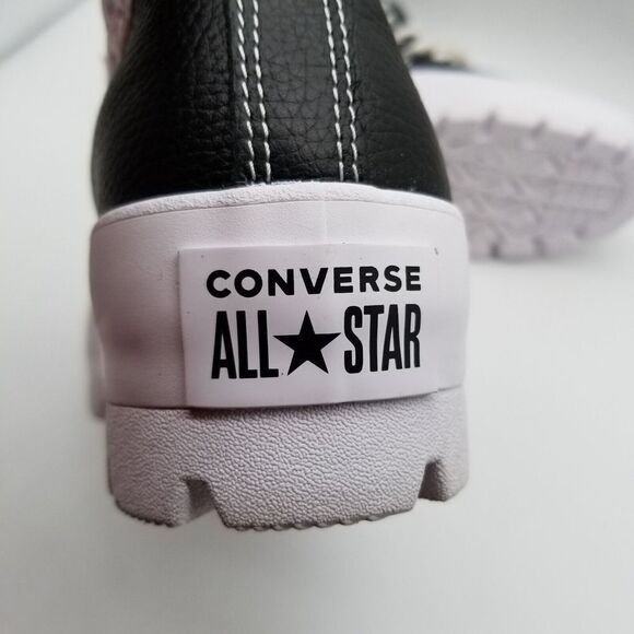 Converse Chuck Taylor Women Sneaker Size 8.5 CTAS Lugged Leather 567164C Black - Picture 8 of 8